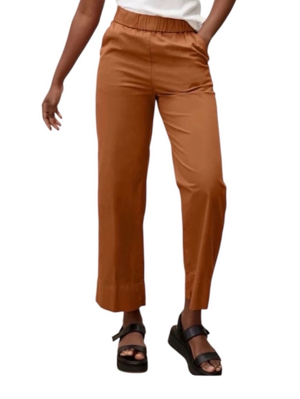 Everlane The Easy Pull On Pants High Rise Ankle Size 4